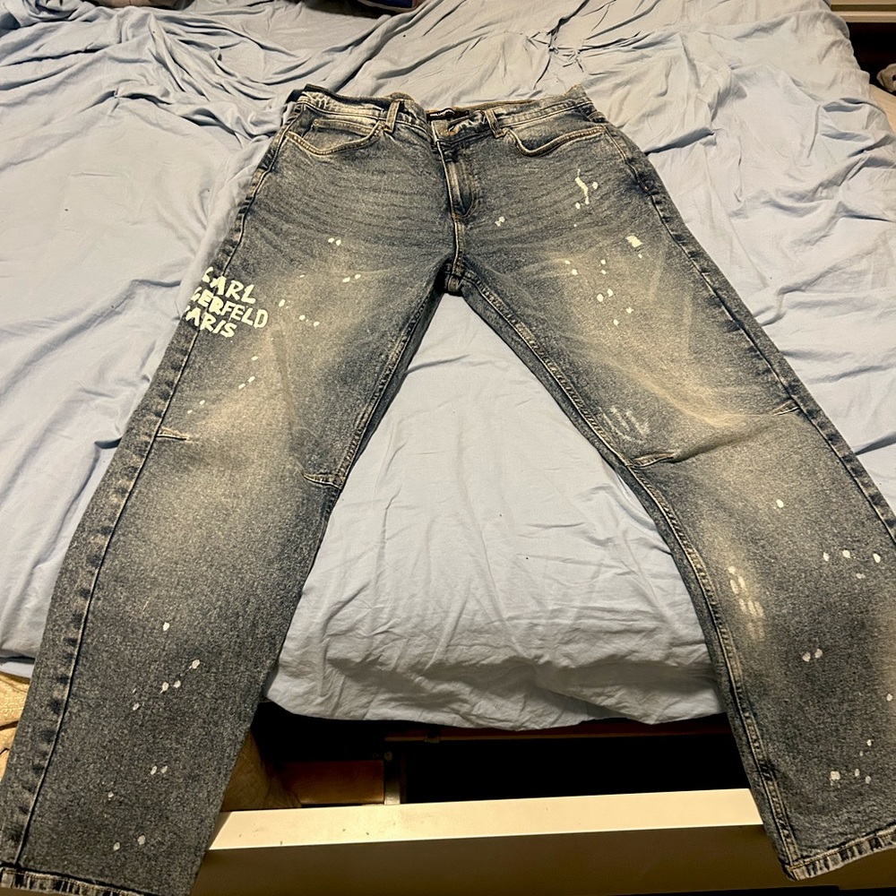 Karl Lagerfeld Men's Black Jeans
